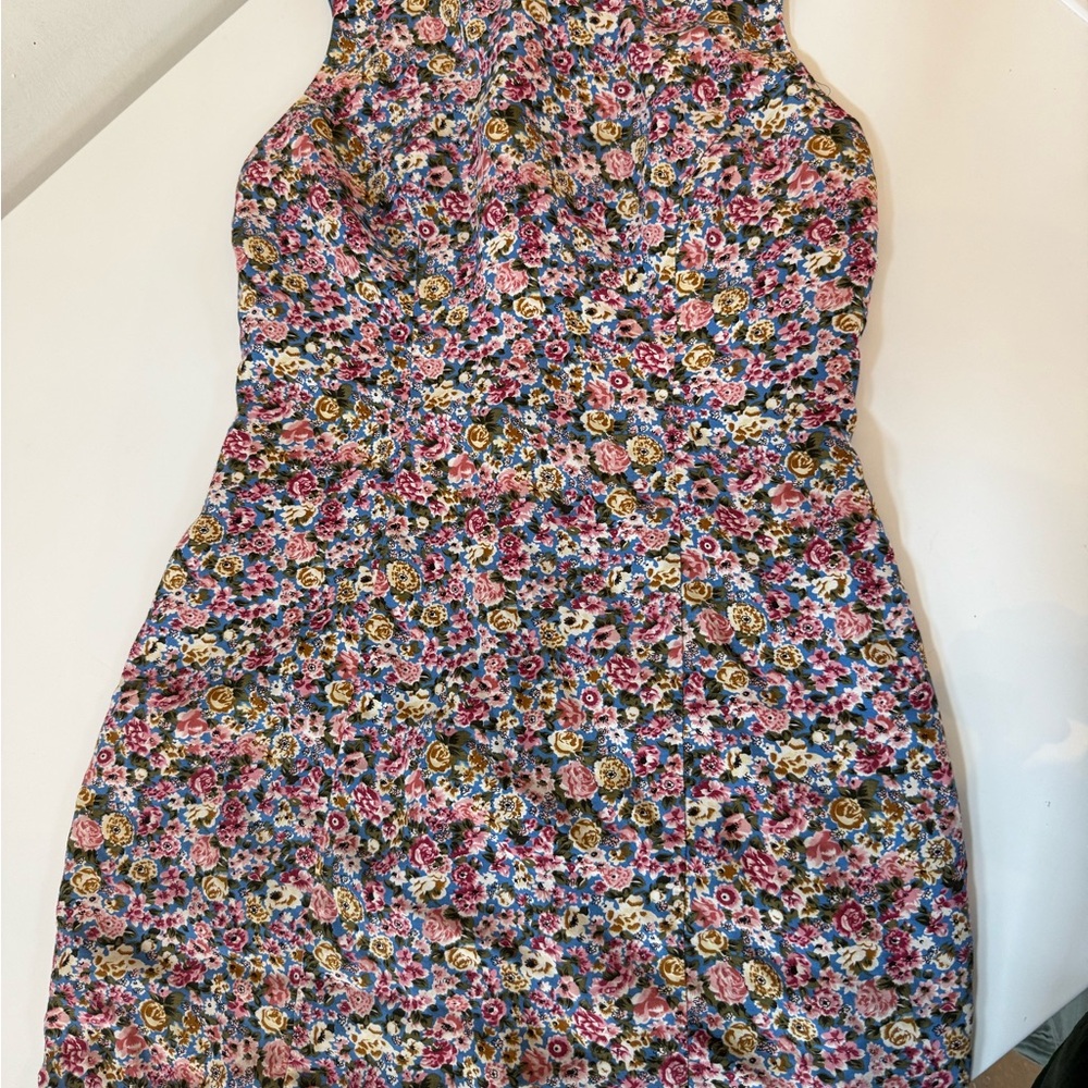 Vintage cottage-core MODA INTL Floral Dress MADE IN THE USA indie boho